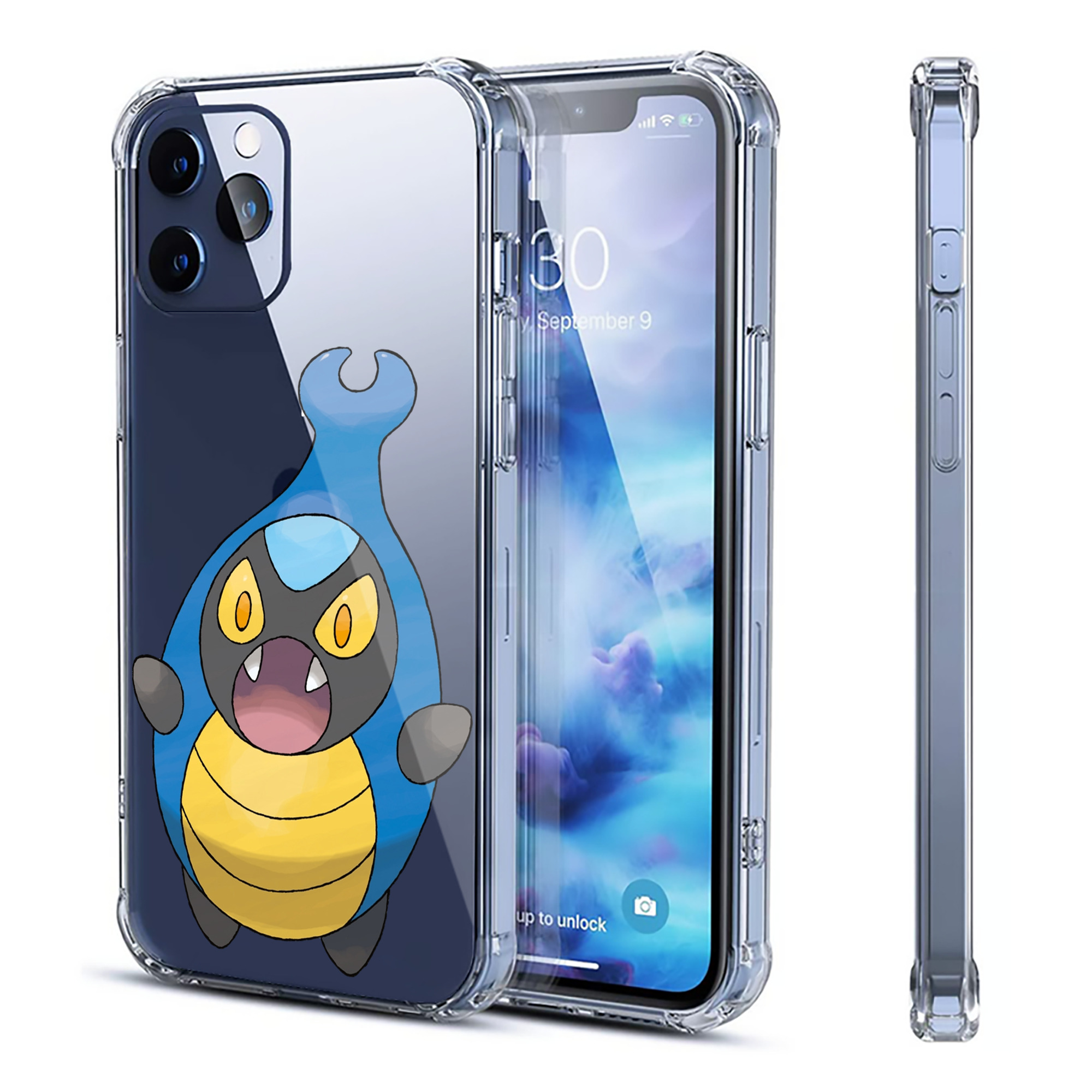 （画像用） ポケットモンスター Pokémon 【iPhone 12シリーズ対応】透明スマホケース（クリアソフトケース）